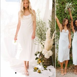 Show Me Your Mumu Verona Cowl Dress- Ivory